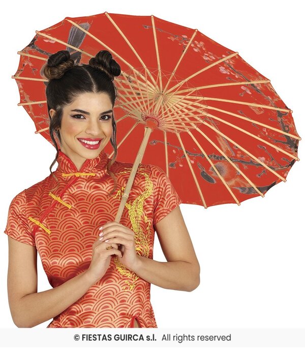 Rode Japanse Paraplu 82cm