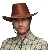 Hoed Cowboy Elroy bruin lederlook