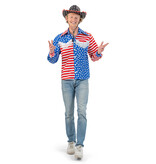 Blouse Heren USA Vlag Franjes