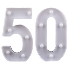 Decoratieve LED Cijferset 50 (26cm)