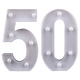 Decoratieve LED Cijferset 50 (26cm)