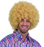 Pruik Afro blond krul