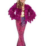 Festival Tinsel Jasje Neon Pink Meisjes