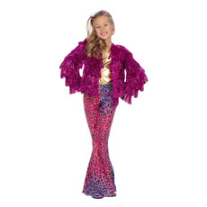 Festival Tinsel Jasje Neon Pink Meisjes