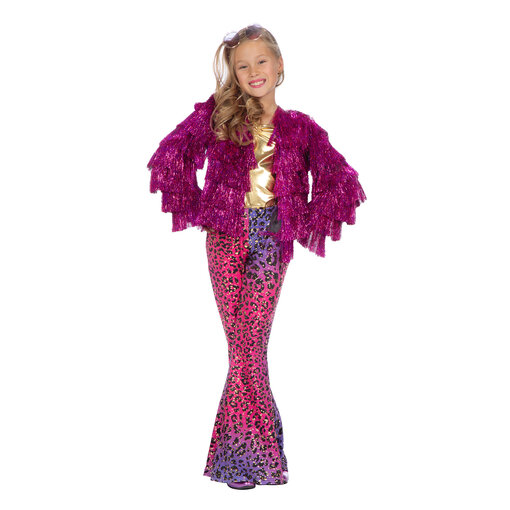 Festival Tinsel Jasje Neon Pink Meisjes