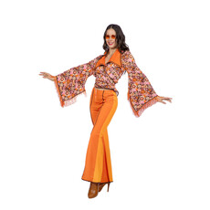 Seventies Outfit Oranje Dames