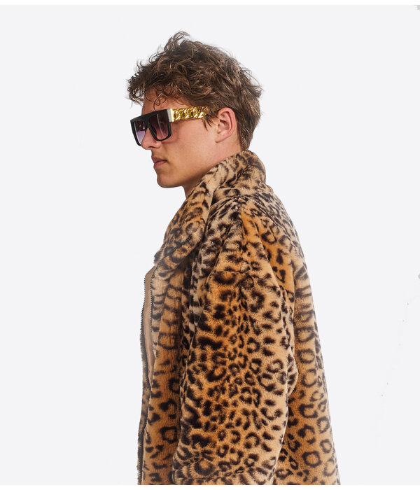 Foute Gangster Bril Zwart/Goud