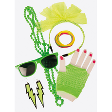 Foute Party Accessoires Set Neon Groen