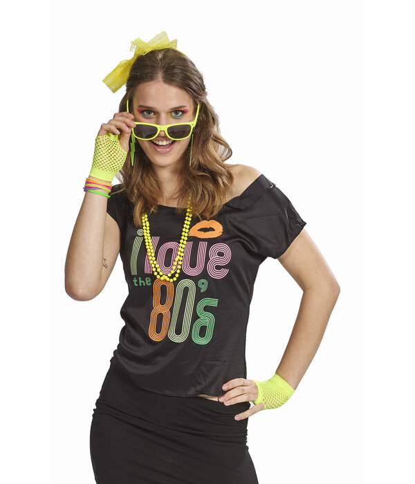 Foute Party Accessoires Set Neon Geel