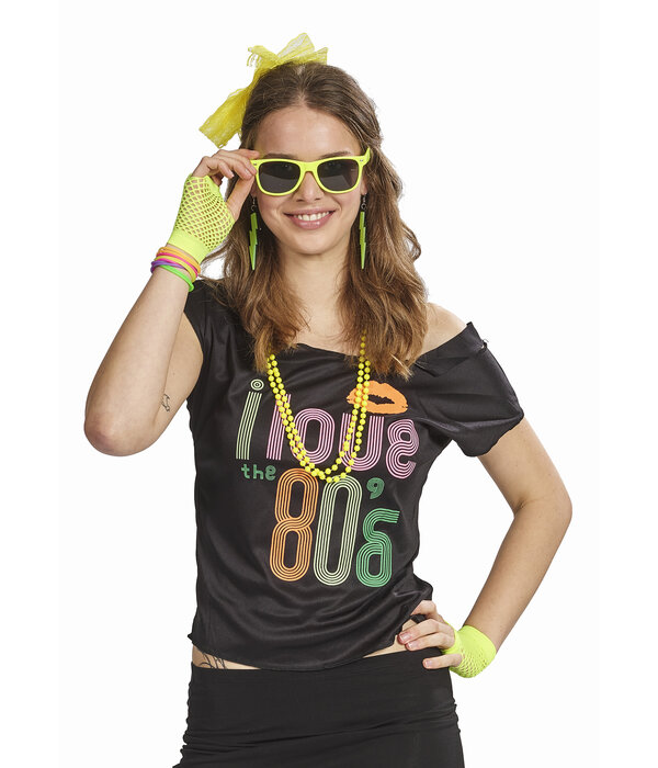 Foute Party Accessoires Set Neon Geel