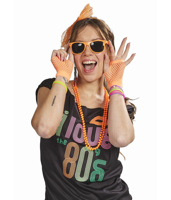 Foute Party Accessoires Set Neon Oranje