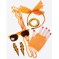 Foute Party Accessoires Set Neon Oranje