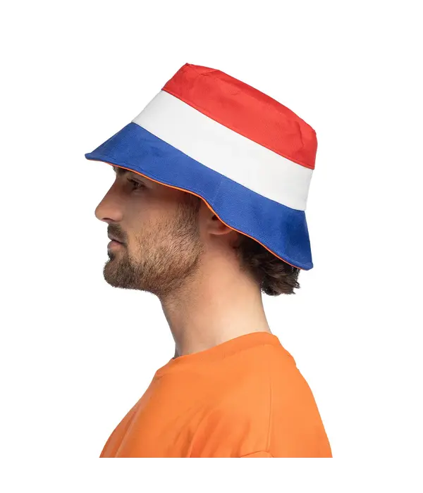 Bucket Hoed Holland Rood Wit Blauw