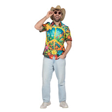 Party Blouse Hippie peace en bloemen