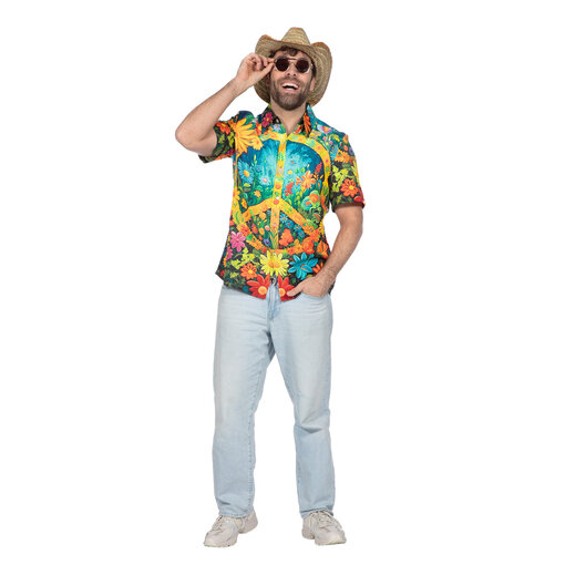 Party Blouse Hippie peace en bloemen