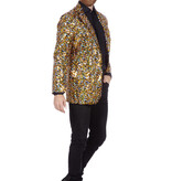 Pailletten Blazer Heren Zwart/Goud/Zilver
