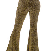 Party Glitter Broek Flared Goud