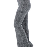 Party Glitter Broek Flared Zilver