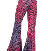 Hippiebroek Kind Panter Sparkle paars/roze