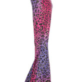 Hippiebroek Kind Panter Sparkle paars/roze