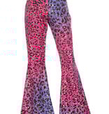 Hippiebroek Kind Panter Sparkle paars/roze
