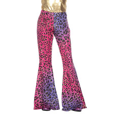 Hippiebroek Kind Panter Sparkle paars/roze