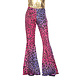 Hippiebroek Kind Panter Sparkle paars/roze