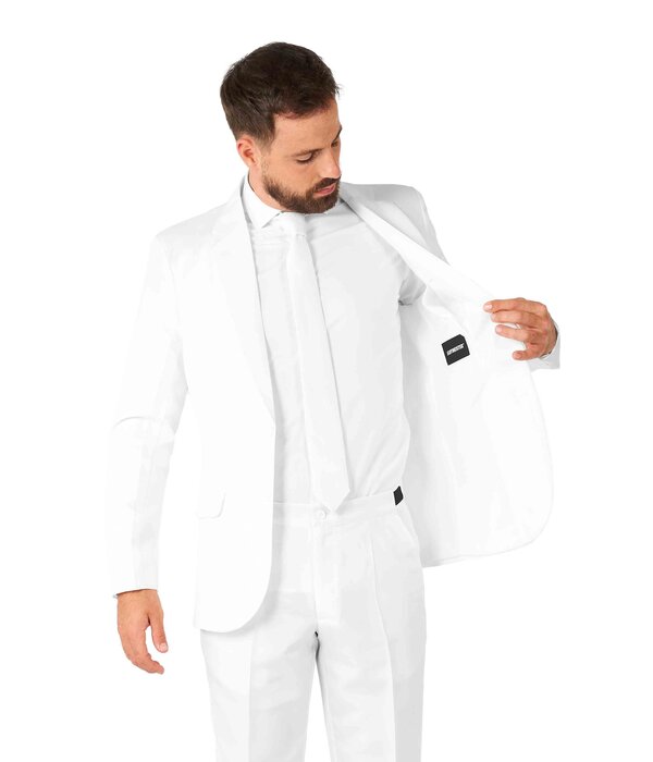 Maatpak Solid White Heren Suitmeister
