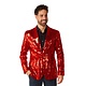 Rode Glamour Colbert Pailletten Rood Heren