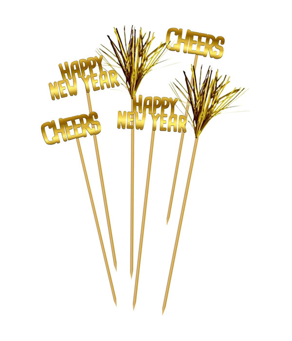 Glas Decoratie Set BlackGold HNY (12st)