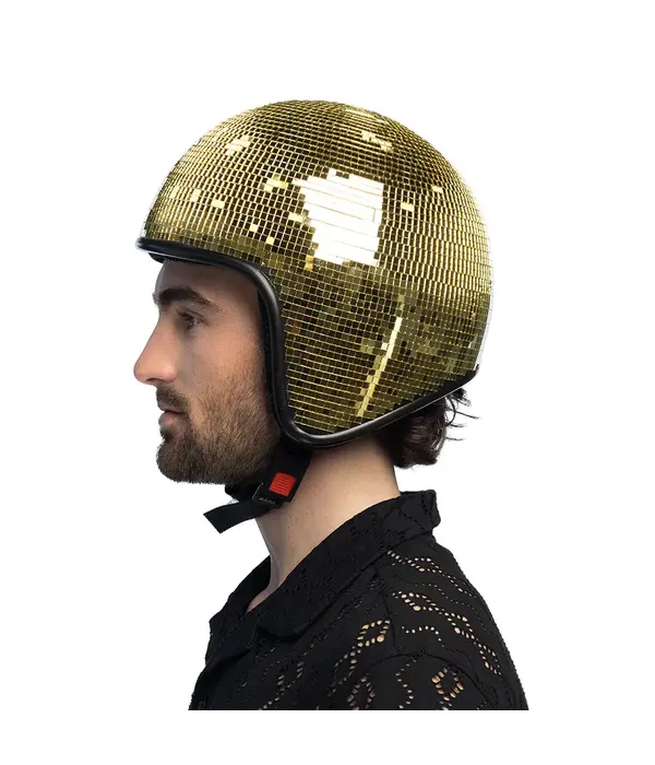 Disco Helm 70s Goud