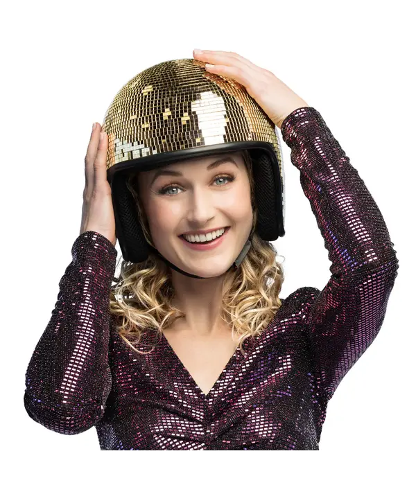 Disco Helm 70s Goud