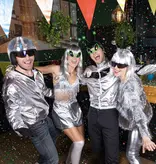 Disco Helm 70s Zilver