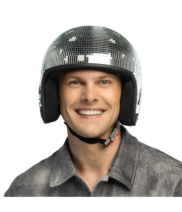 Disco Helm 70s Zilver