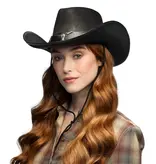 Hoed Cowboy Wyatt zwart