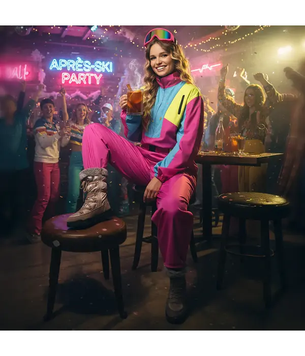 Party Ski Pak Snow Glow Babe Pink