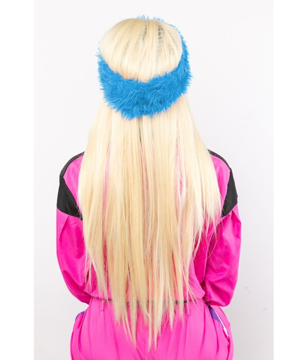 Ski Hoofdband Pluche Lichtblauw