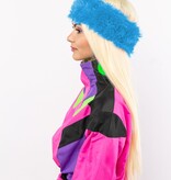 Ski Hoofdband Pluche Lichtblauw