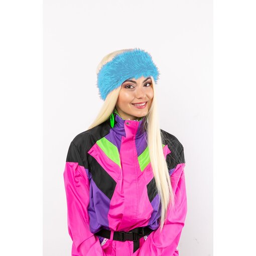 Ski Hoofdband Pluche Lichtblauw