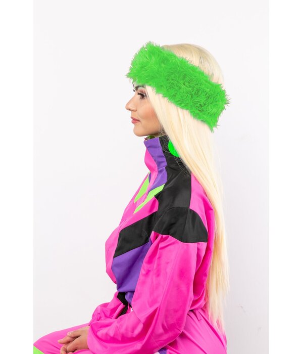 Party Hoofdband Pluche Groen