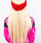 Party Hoofdband Pluche Rood