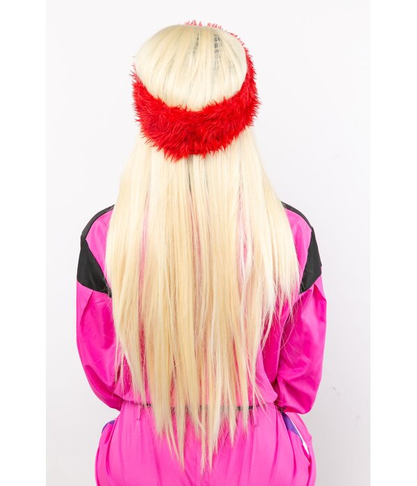 Party Hoofdband Pluche Rood