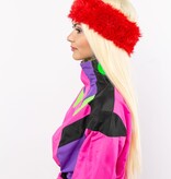 Party Hoofdband Pluche Rood