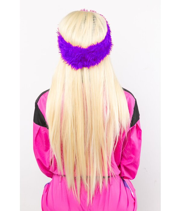 Party Hoofdband Pluche Paars