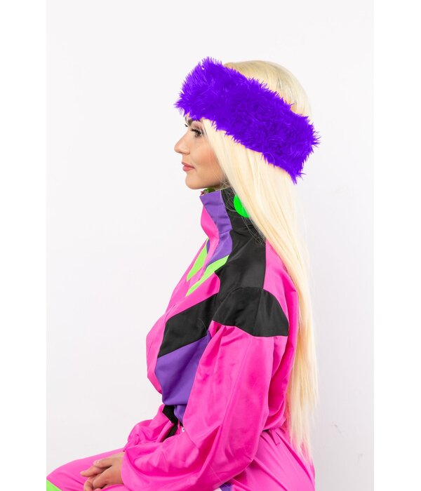 Party Hoofdband Pluche Paars