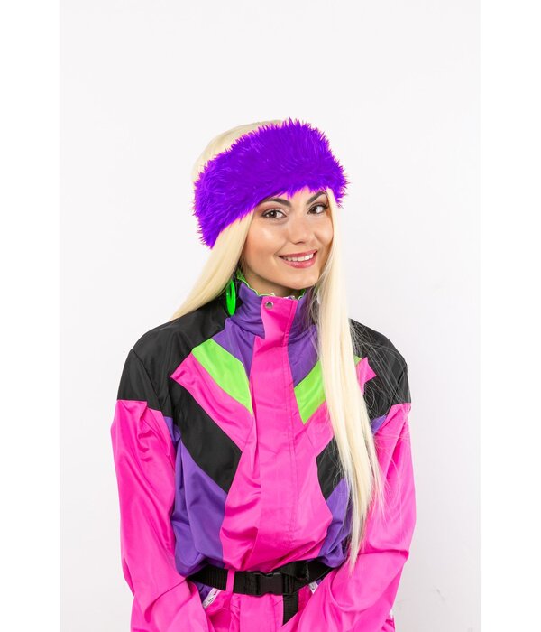 Party Hoofdband Pluche Paars