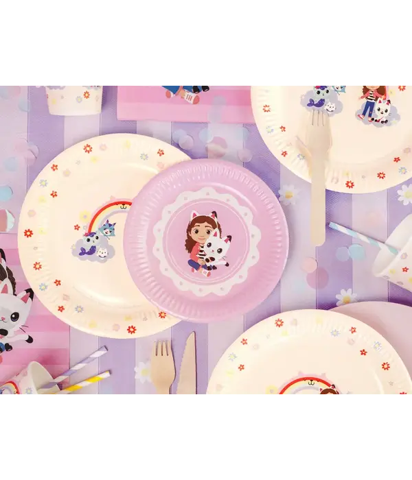 Gabby's Dollhouse bordjes 18cm (6st)