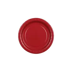 Bordjes Donkerrood 18cm (6st)