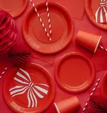 Partyborden Rood 23cm (6st)