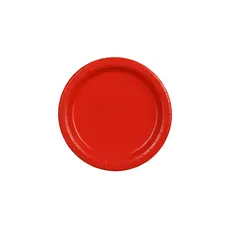 Partyborden Rood 23cm (6st)